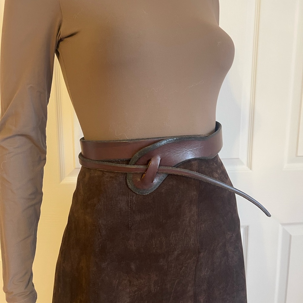 Handmade leather wrap belt - Picture 2 of 3